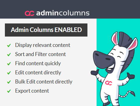 Admin Columns PRO - Free Download - Woothemes Plugins